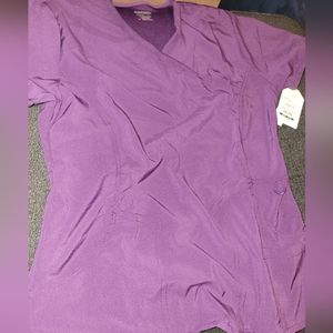 Vibrant Purple Short Sleeve Women's Top